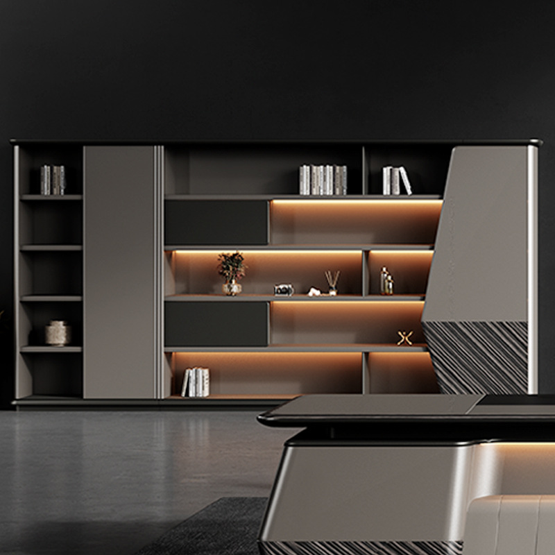 모델 DBT006 럭셔리 패널-스타일 관리자 1인 임원 데스크, 의장\\의자 세트가 포함된 대형 사무실 책상, 보스 책상